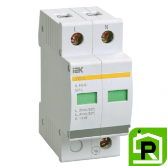 Ограничитель перенапряжения IEK ОПС1-D 2Р 10kA