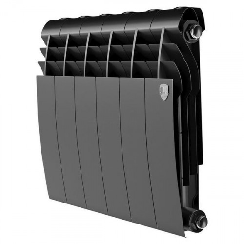 Радиатор биметаллический Royal Thermo BiLiner Noir Sable 350 6 секций, боковое подключение