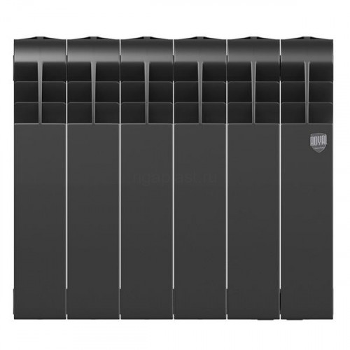 Радиатор биметаллический Royal Thermo BiLiner Noir Sable 350 6 секций, боковое подключение