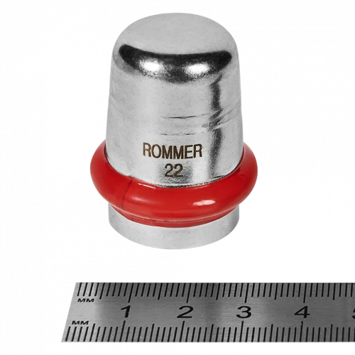 Заглушка ROMMER 22 мм из нержавеющей стали, RSS-0025-000022