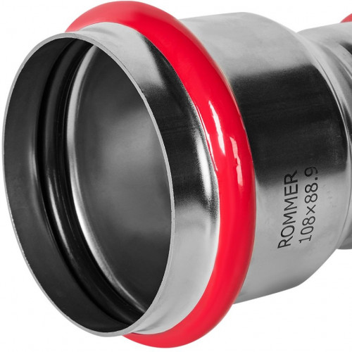 Муфта переходная ВПр 108х88,9 из стали нержавеющей, прессовой ROMMER RSS-1018-010888
