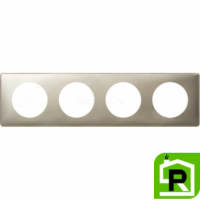 Рамка Legrand Celiane 4-постовая титан 068904