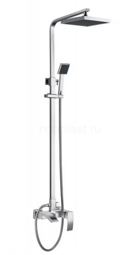 Душевая система HANSEN HN33044-G, с тропическим душем, из нержавеющей стали, сатин