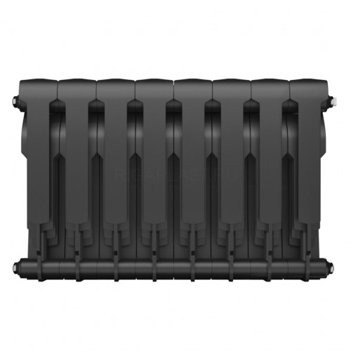 Радиатор биметаллический Royal Thermo BiLiner Noir Sable 350 8 секций, боковое подключение