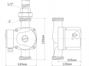 Циркуляционный насос Aquario AC 154-130 HW