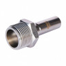 Вставка переходная НПр-НР 15х3/4" из стали нержавеющей, прессовой ROMMER