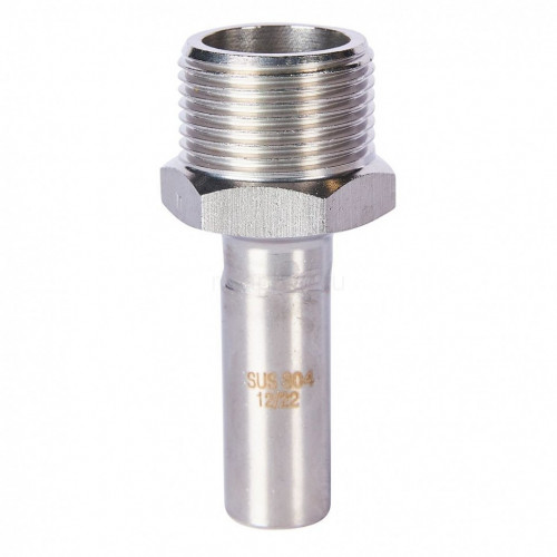 Вставка переходная НПр-НР 15х3/4" из стали нержавеющей, прессовой ROMMER