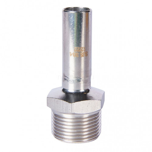 Вставка переходная ROMMER НПр-НР 15 мм x 3/4" из нержавеющей стали, RSS-1024-001534