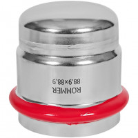 Заглушка ВПр 88,9 из стали нержавеющей, прессовой ROMMER RSS-1025-000088