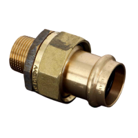 Муфта пресс-Н 28х3/4" с разъемным соединением Sanpress SC-Contur Viega 365110