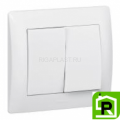 Переключатель 2кл проходной Legrand Galea Life - белый