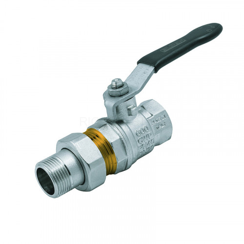 Полнопроходной ELSEN шаровой кран, 1 1/4" НВ американка, ручка рычаг, EV114.3101