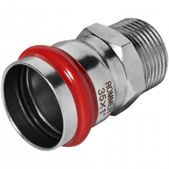 Переходник ROMMER НР 35 мм x 1" из нержавеющей стали, RSS-0021-000351