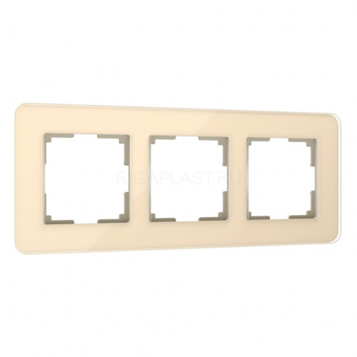 Рамка на 3 поста Werkel Elite (айвори, стекло) W0032443