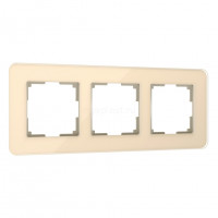 Рамка на 3 поста Werkel Elite (айвори, стекло) W0032443