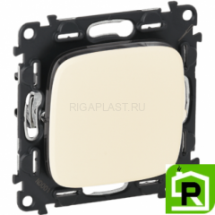 Переключатель Legrand Valena Allure 1-клавишный 752016+755006 Слоновая кость