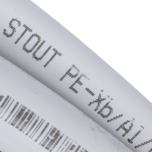 Труба металлопластиковая 26х3,0, бухта 50 метров STOUT