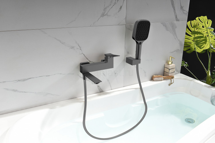 Смеситель для ванны GANZER GZ05132-Q, графит