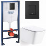 Инсталляция Grohe 38811KF0 + унитаз Ganzer GZ19322 безободковый с сиденьем