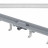 Душевой лоток AlcaPlast APZ9-Simple 850 с решеткой и опорами, серый, хром, выпуск боковой