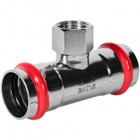 Тройник-переходник ROMMER ВПр-ВР 28 мм x 1/2" из нержавеющей стали, RSS-1015-002812