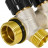 Коллектор распределительный с запорными клапанами 3/4", 2 отвода 1/2" ROMMER