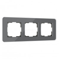 Рамка на 3 поста Werkel Elite (графит, стекло) W0032440