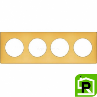 Рамка Legrand Celiane 4-постовая шафран 068674