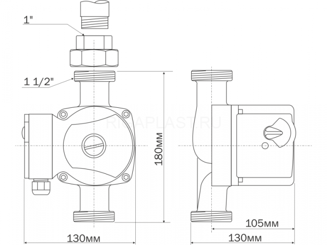 Циркуляционный насос Aquario AC 254-180