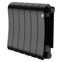 Радиатор биметаллический Royal Thermo Infinity 300 Noir Sable 6 секций, нижнее подключение VR80