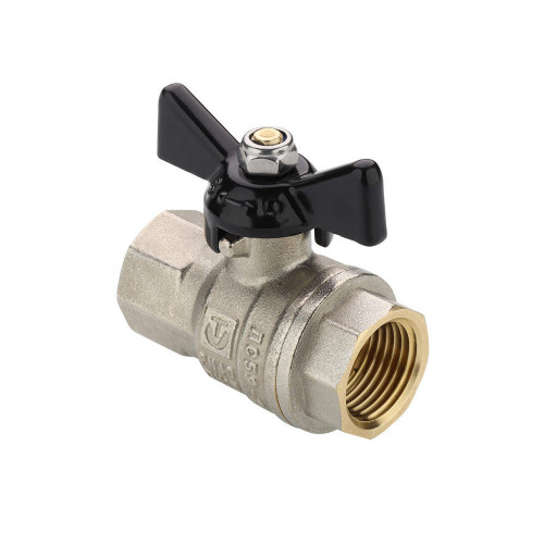 Кран шаровой VALTEC PERFECT-ГОСТ 1/2" ВР/ВР, бабочка (VT.417.N.04)