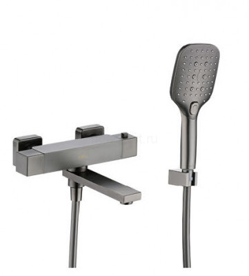 Смеситель для ванны ViEiR V393533-G, с термостатом, графит