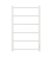 Полотенцесушитель электрический ДВИН J neo 80/50, белый, с диммером, арт. 4657763842901