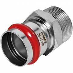 Переходник ROMMER НР 35 мм x 1 1/4" из нержавеющей стали, RSS-0021-035114