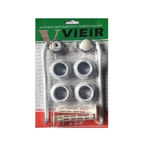 Набор для радиаторов 1/2″ с 2 кронштейнами ViEiR