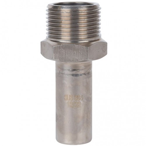 Вставка переходная ROMMER НПр-НР 18 мм x 3/4" из нержавеющей стали, RSS-1024-001834