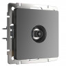 ТВ-розетка оконечная Werkel (графит матовый) W1183064