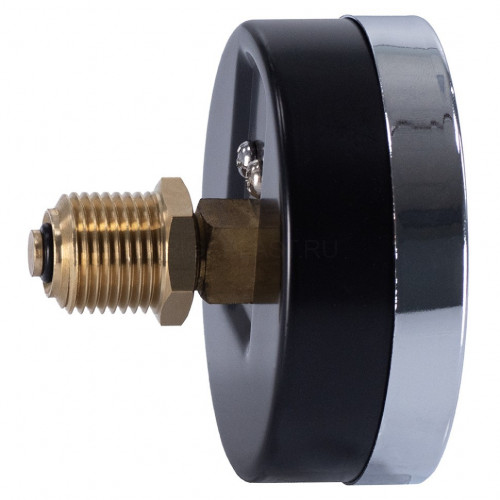 Термоманометр аксиальный 80 мм 1/2", 16 бар, 0-120°С Millennium