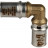 Угольник 90° 16х16 для металлопластиковых труб, прессовой STOUT SFP-0009-001616