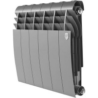 Радиатор биметаллический Royal Thermo BiLiner Silver Satin 350 6 секций, боковое подключение