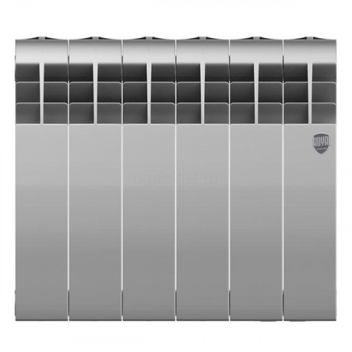 Радиатор биметаллический Royal Thermo BiLiner Silver Satin 350 6 секций, боковое подключение