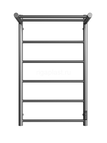 Полотенцесушитель электрический ДВИН Fj neo 80/50, оружейная сталь, с полкой, с диммером, арт. 4657795054426