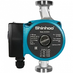 Насос циркуляционный Shinhoo BASIC 25-6S N, 180 мм, G 1 1/2", 71212005