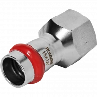 Переходник ВПр-ВР 15х1/2" из стали нержавеющей, прессовой ROMMER