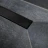 Душевой лоток Frameless Matte Black 550 черный матовый под плитку, без рамки BETTOSERB