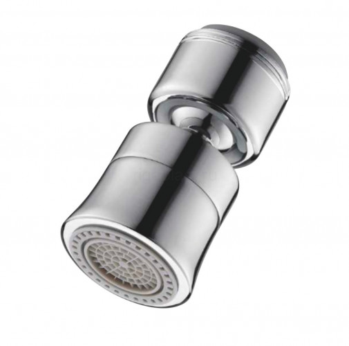 Аэратор для смесителя HANSEN H001-2, шарнирный, наружная резьба, 2 функции, хром