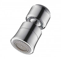 Аэратор для смесителя HANSEN H001-2, шарнирный, наружная резьба, 2 функции, хром
