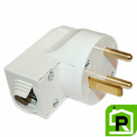 Силовая вилка Legrand 20А 2К+З (ввод кабеля снизу) 55152