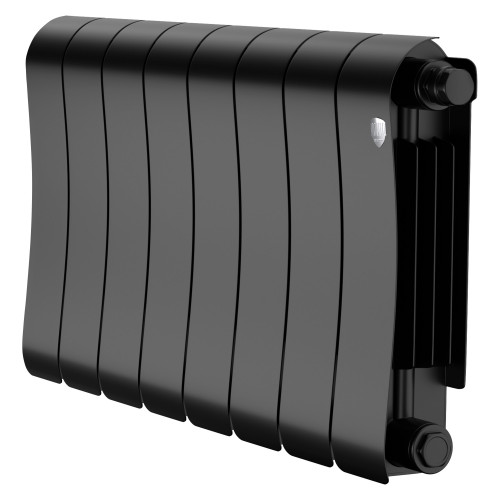 Радиатор биметаллический Royal Thermo Infinity 300 Noir Sable 8 секций, нижнее подключение VR80