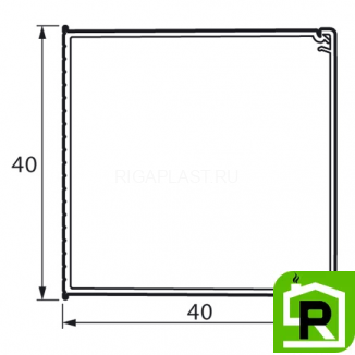 Кабельный мини-канал Legrand METRA 40x40х2000мм 638196